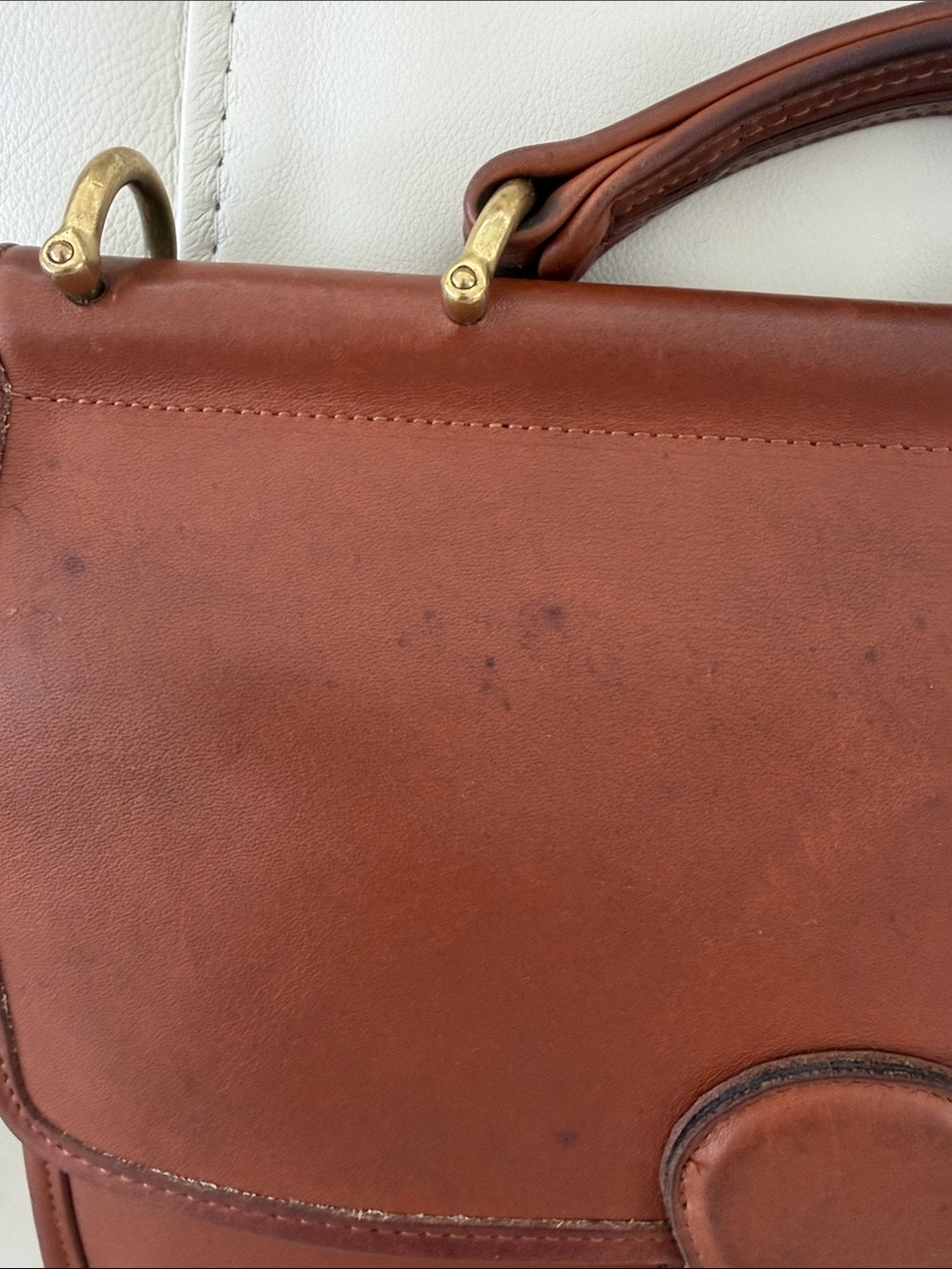 Coach vintage Willis Bag in British Tan from 1997, with dust bag. - Picture 6 of 15